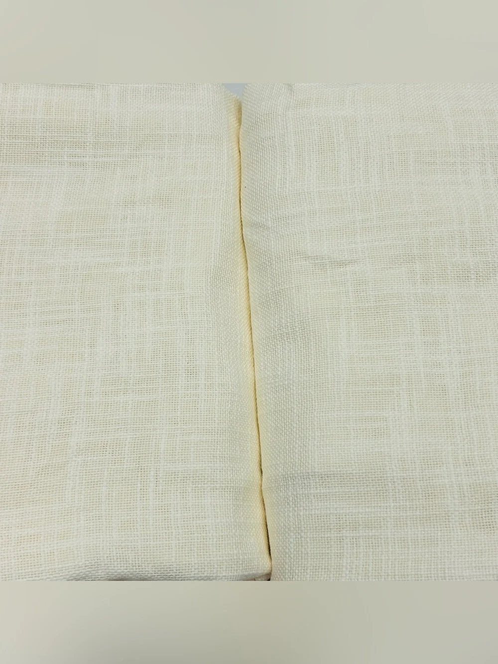 QUINCE Set Of 2 48x84 Cotton Sheer Curtains Ivory 9950